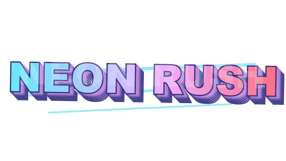 Original TextKits Sonic-inspired neon text preview reading Neon Rush